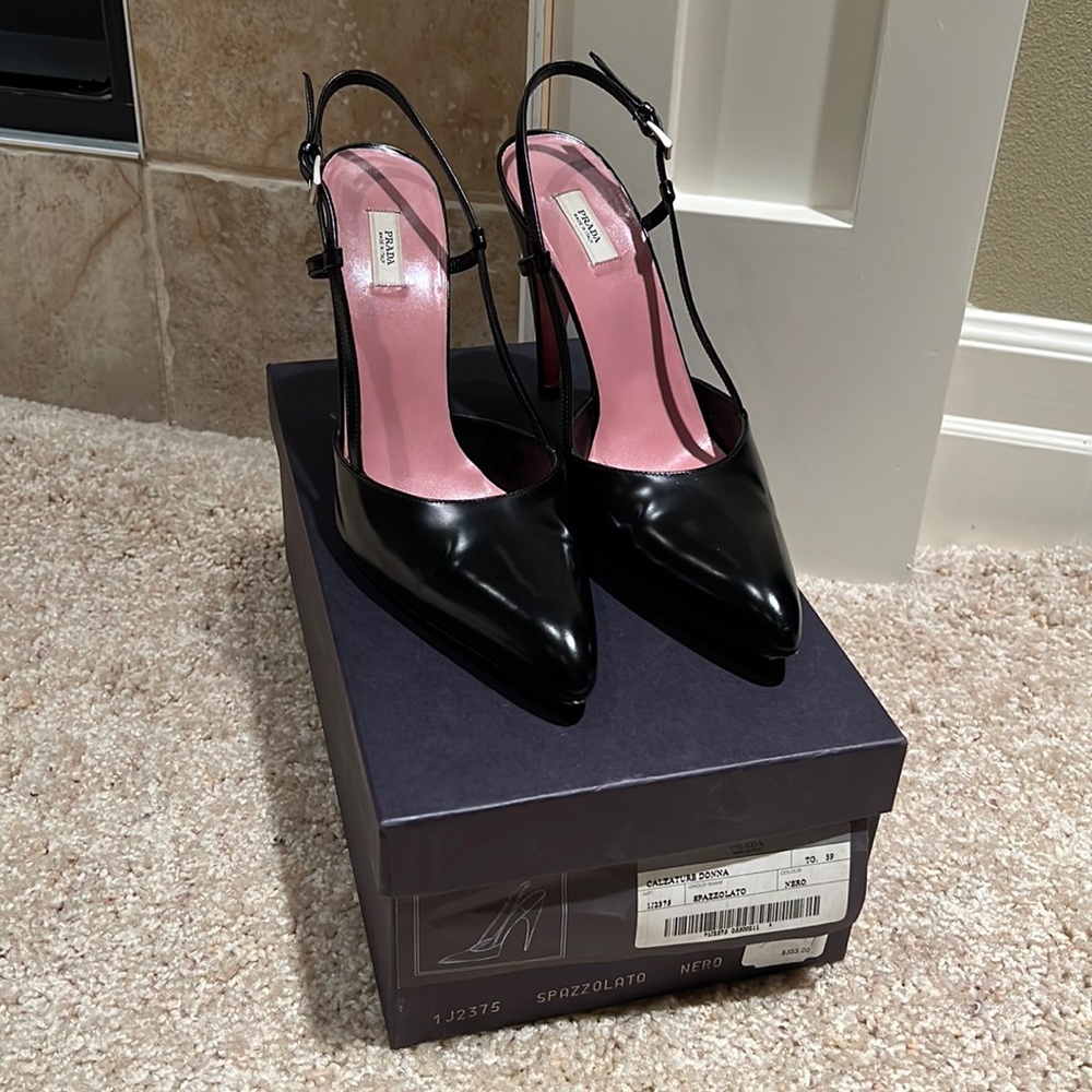Prada Black Heels